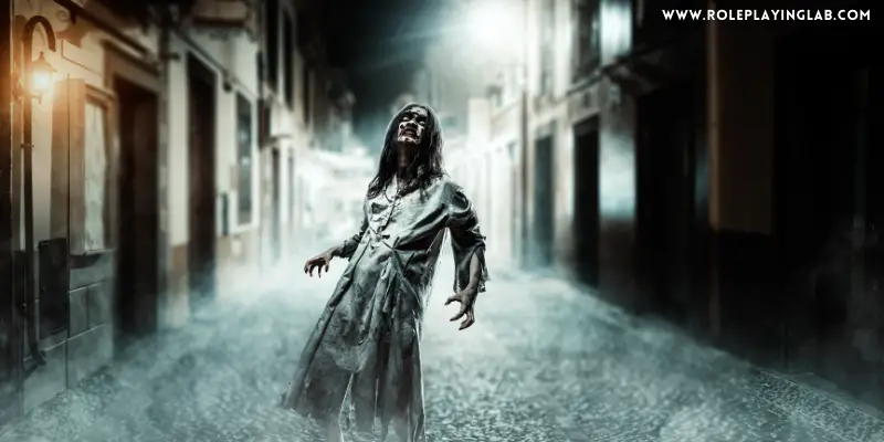 Zombie in foggy street alley—Can zombies use armor and weapons in D&D