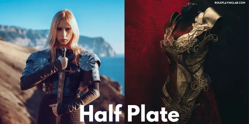 Two images of half plate armor—D&D Half Plate