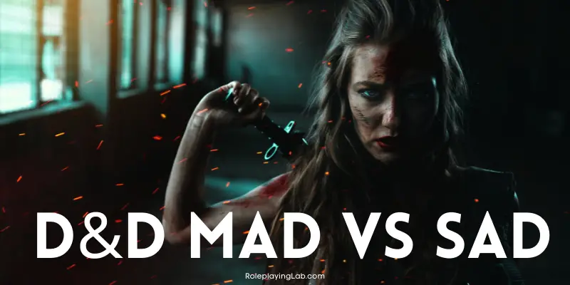 Female warrior with a sword—MAD vs SAD Characters in DND