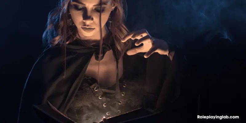 Rogue woman casting a spell—Can Rogues Use Magic in DND