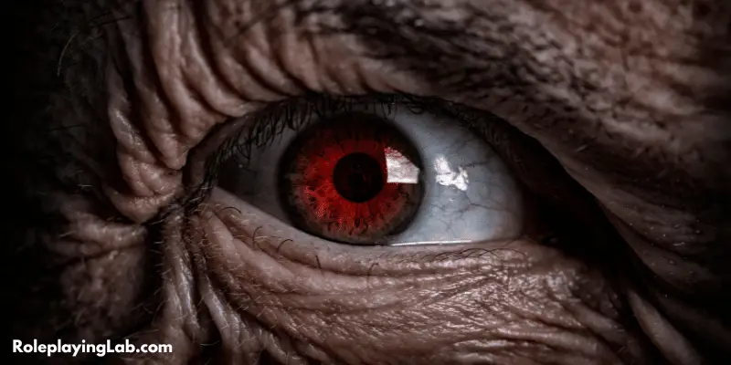 Close up of red pupil - Can DND Characters Change Alignment