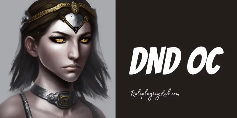 Copper skinned DND character with golden eyes - DND OC