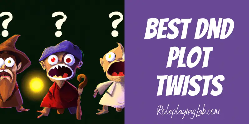Cartoon players with question marks over their heads - Best DND plot twists