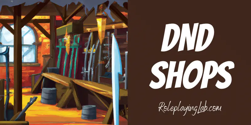 Cartoon Weapon Shop - DND Shops